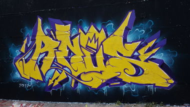 Graffiti Wall - Photo by LiquidX - Greifswald, reus (2017)