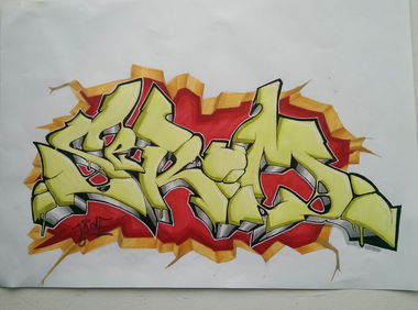Graffiti Sketch - Photo by LiquidX - Serum, battle (2014)