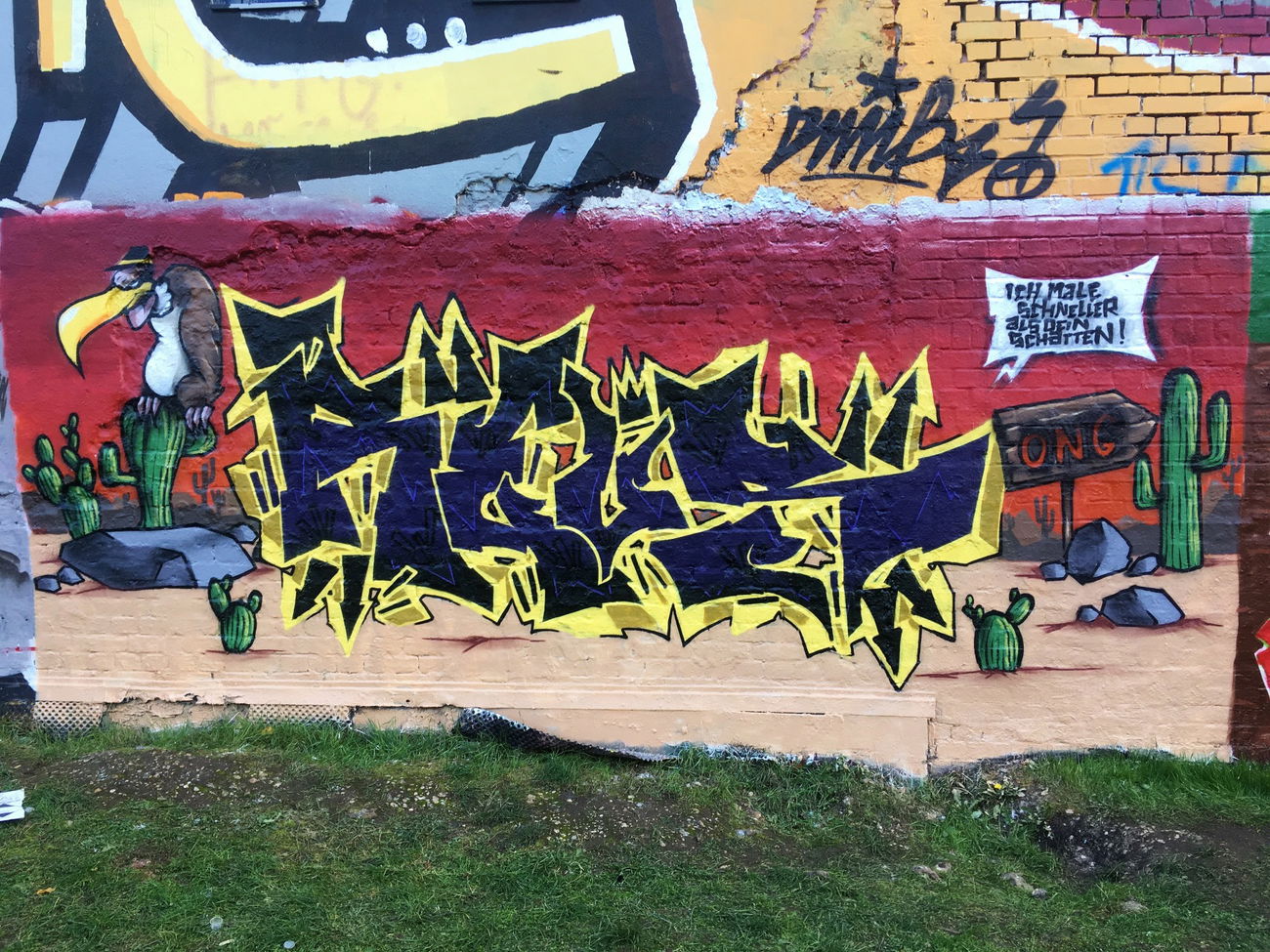 Graffiti Wall in Leipzig - Photo by LiquidX - reus (2016)
