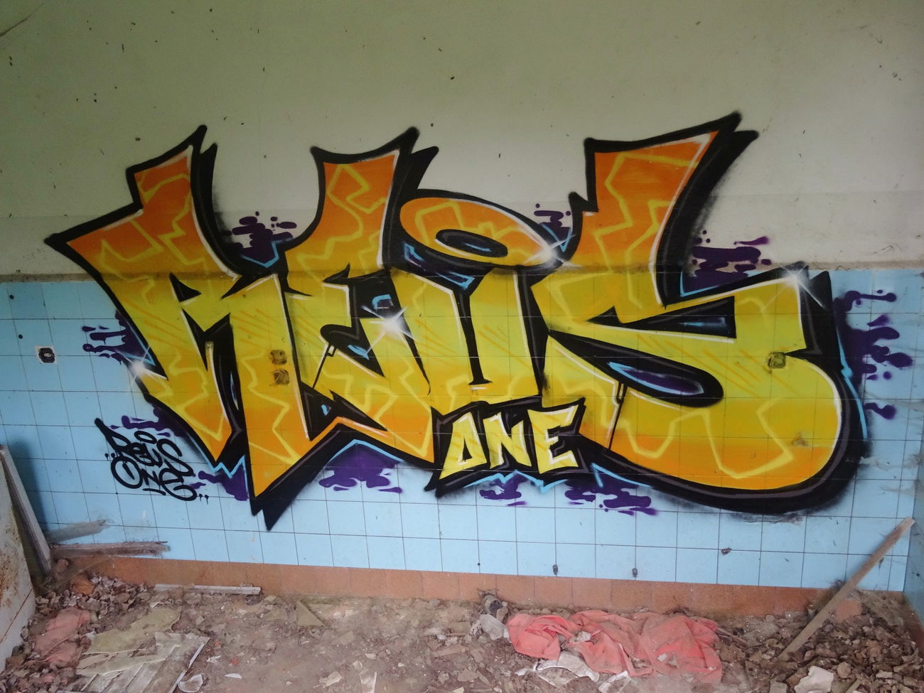 Graffiti Wall in Bergen auf rügen - Photo by LiquidX - reus (2016)