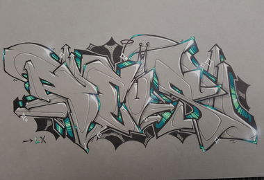 Graffiti Wall - Photo by LiquidX - reus, sketch