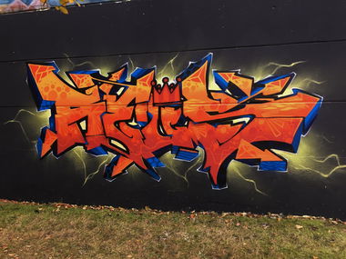 Graffiti Wall in Stralsund - Photo by LiquidX - reus (2016)