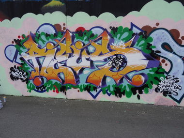 Graffiti Wall in Frankfurt  - Photo by LiquidX - Reus, herz (2015)