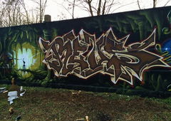 Graffiti Wall in Stendal - Photo by LiquidX - reus, stif, herz (2015)