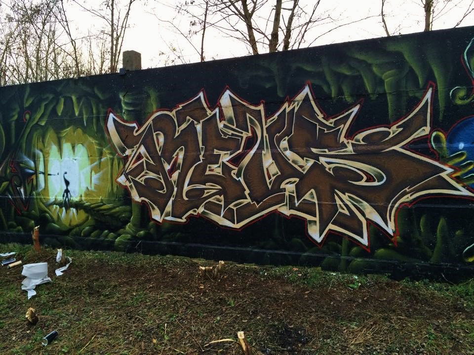 Graffiti Wall in Stendal - Photo by LiquidX - reus, stif, herz (2015)