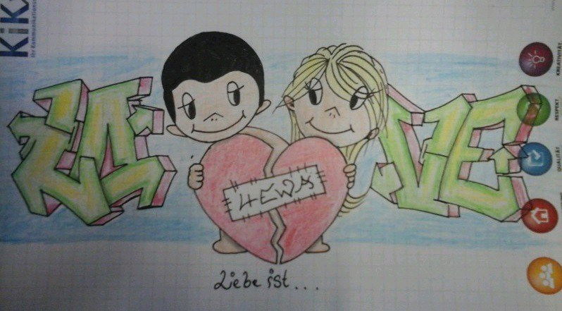 Graffiti Sketch - Photo by Litza - Love