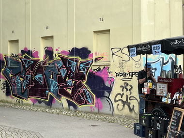 Graffiti Bombing in Paderborn  - Photo by Lkwpeter - Choe