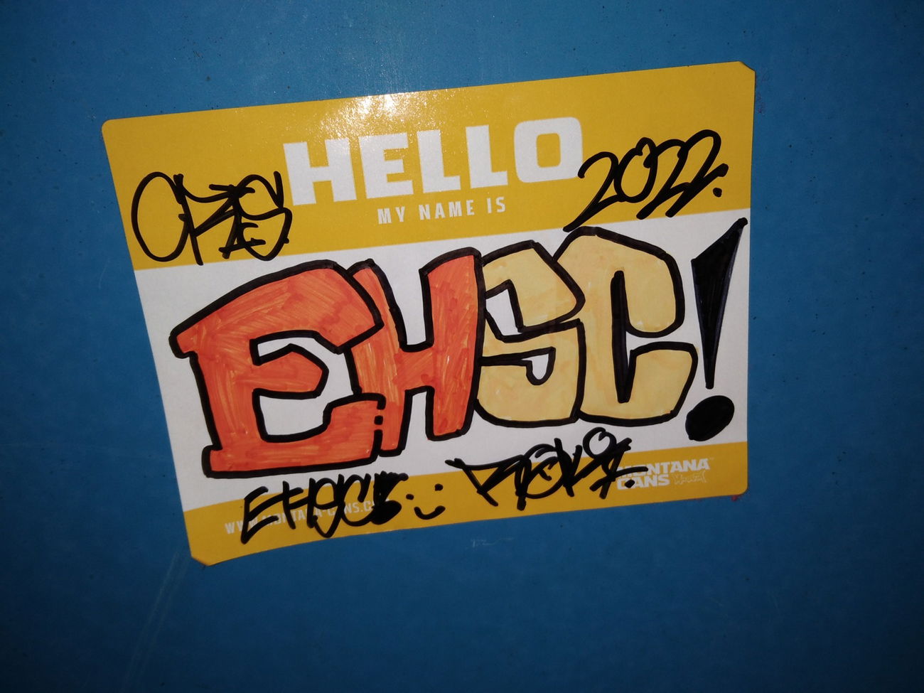Graffiti Wall - Photo by Llama - sticker