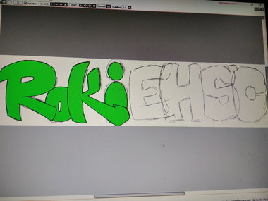 Graffiti Sketch - Photo by Llama