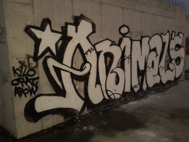 Graffiti Wall in Ostrava - Photo by Lokal - Animals (2014)