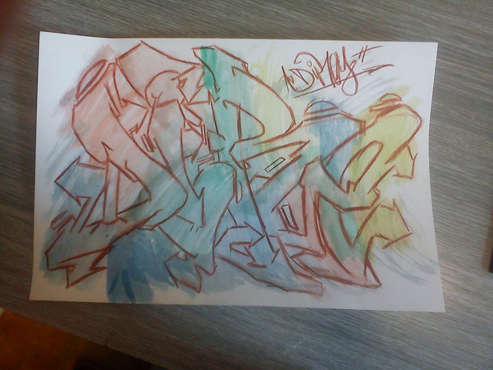 Graffiti Sketch - Photo by Lokal - Dire (2014)