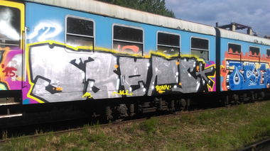 Graffiti Train in Polska - Photo by Lokalpatriot - 53ers (2015)