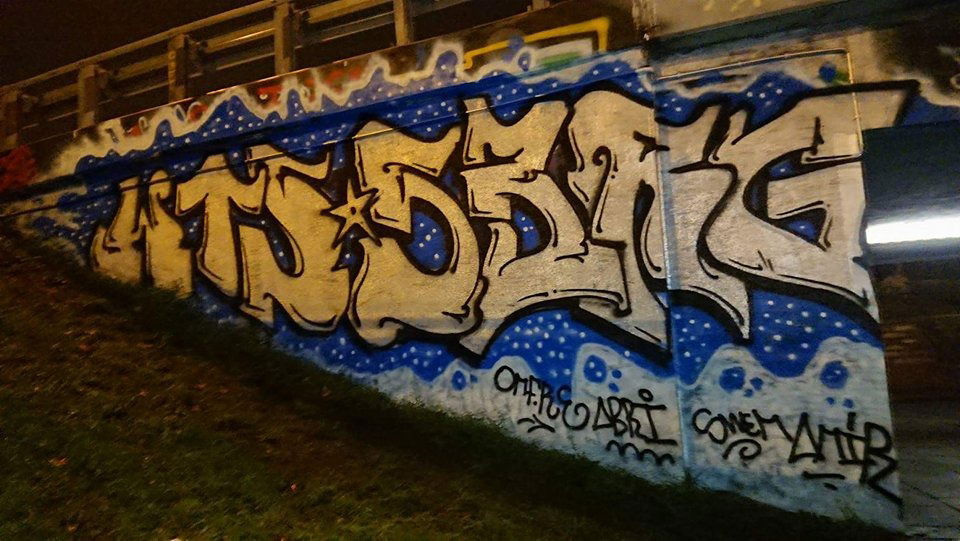 Graffiti Wall in Warsaw - Photo by Lokalpatriot (2017)