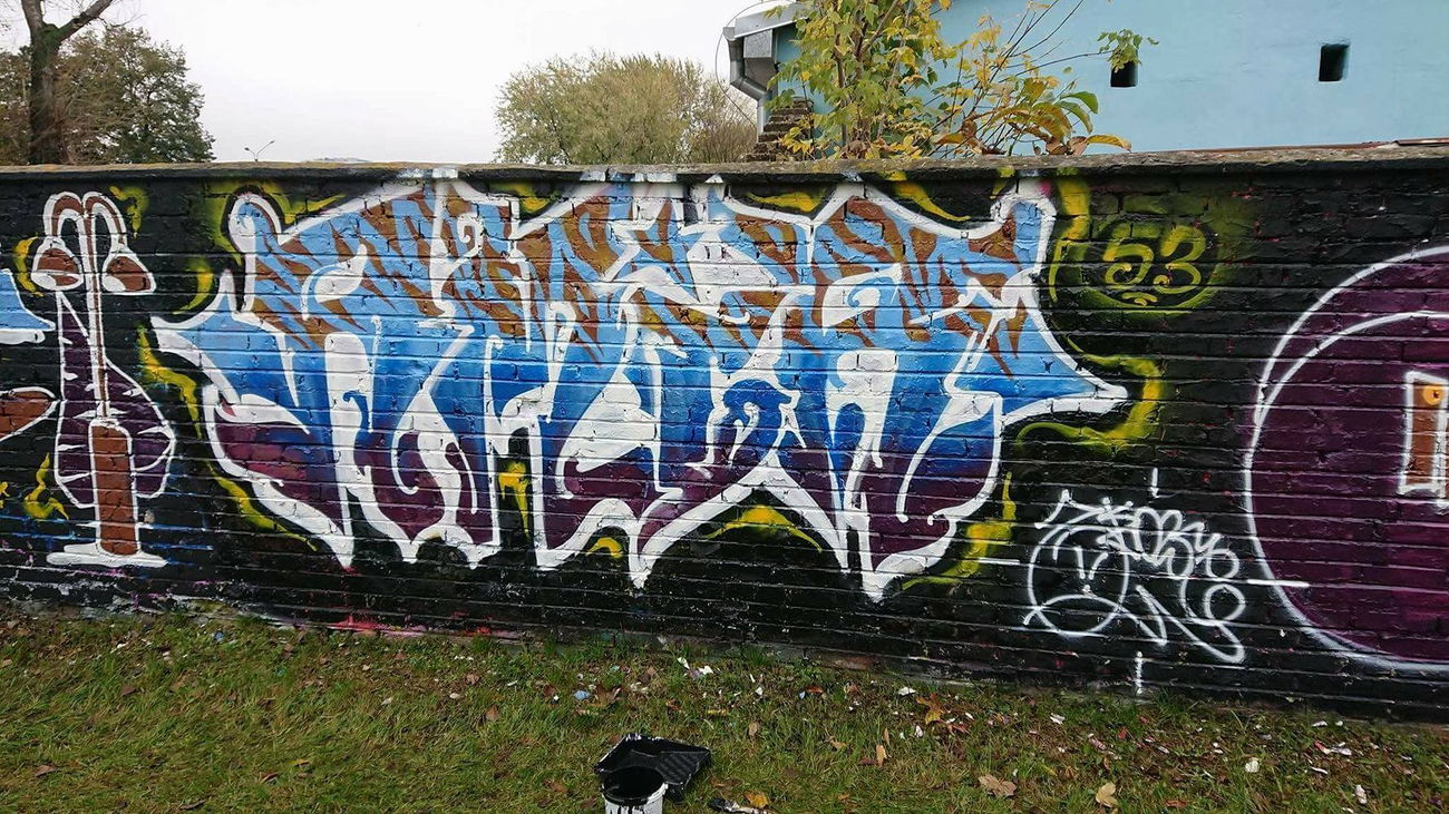 Graffiti Wall in Warsaw - Photo by Lokalpatriot - amir (2017)