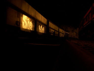 Graffiti Train - Photo by LosPicos - nightlife, atmosphere