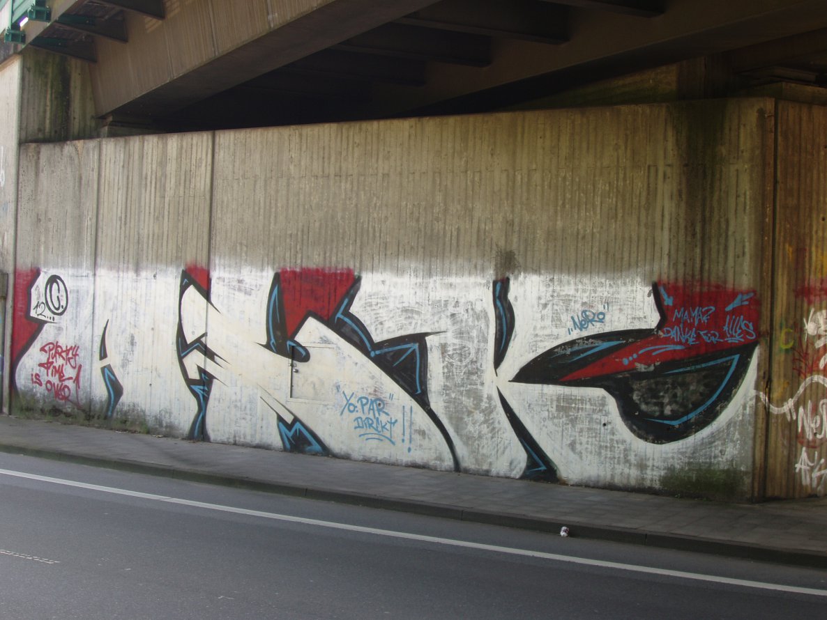 Graffiti Wall in Lengerich - Photo by LoveArt - afk, nero, zero (2014)