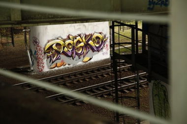 Graffiti Wall - Photo by Lunatic - RASKO, trainline