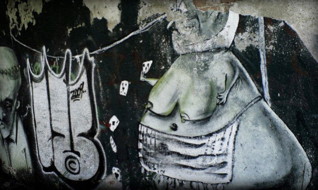 Graffiti Bombing in Bulgaria - Photo by LupaOne - LUPA, 0NE (2009)