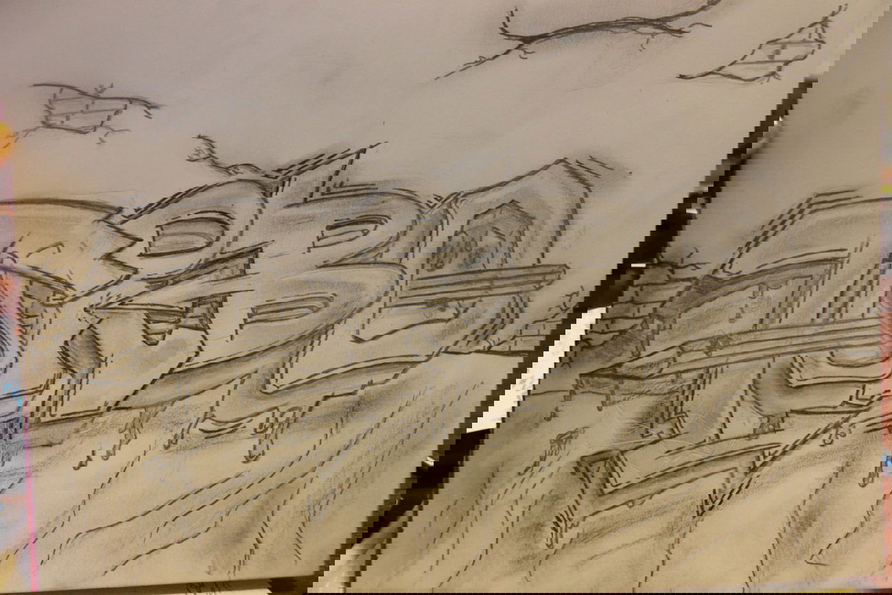 Graffiti Artwork - Photo by LuxusLP - Turbo, Bleistift, sketch