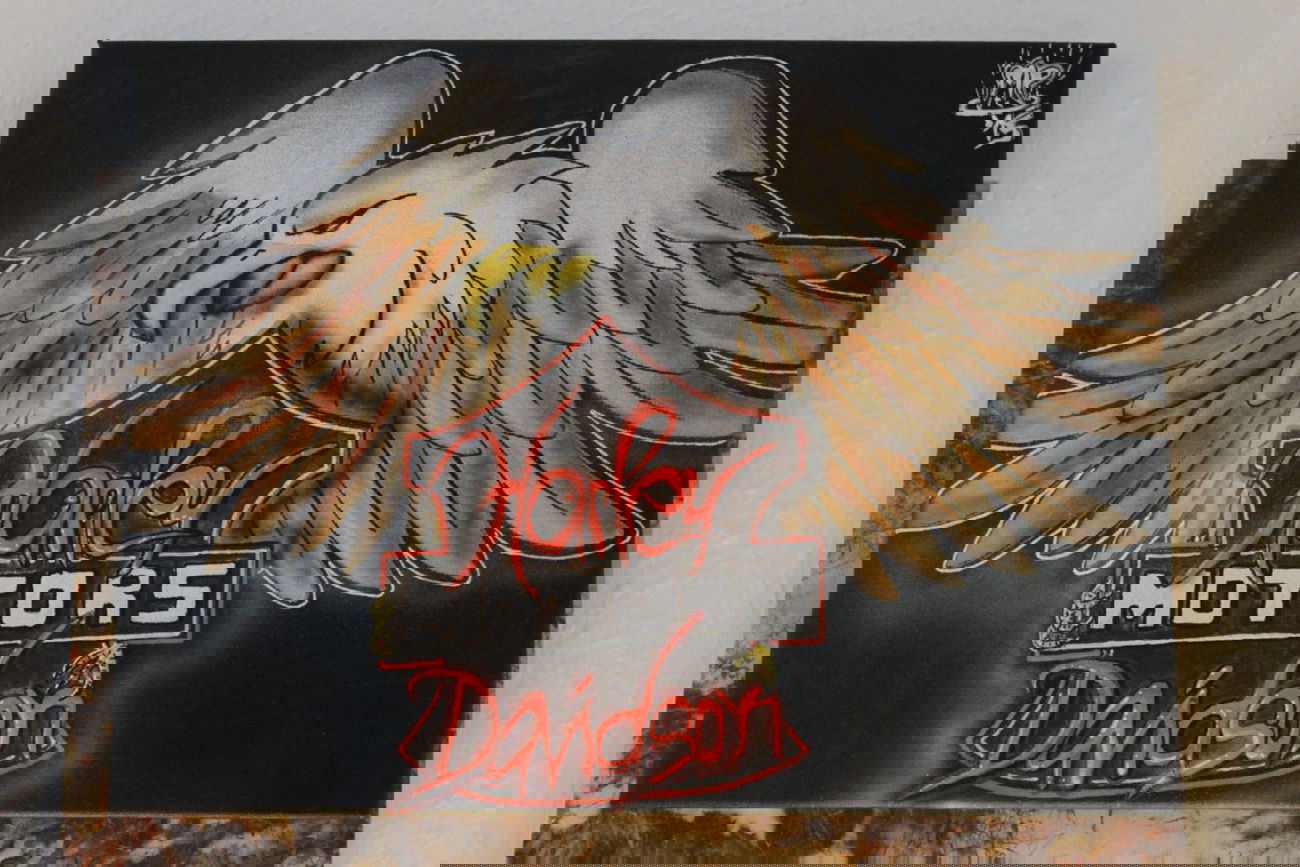 Graffiti Artwork - Photo by LuxusLP - harley, davidson, dad