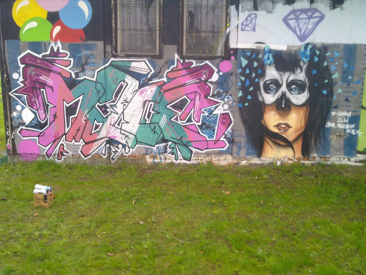 Graffiti Wall - Photo by MACE - Mace.Mor.Kotlina.Cru.Hangar.Klodzko (2013)
