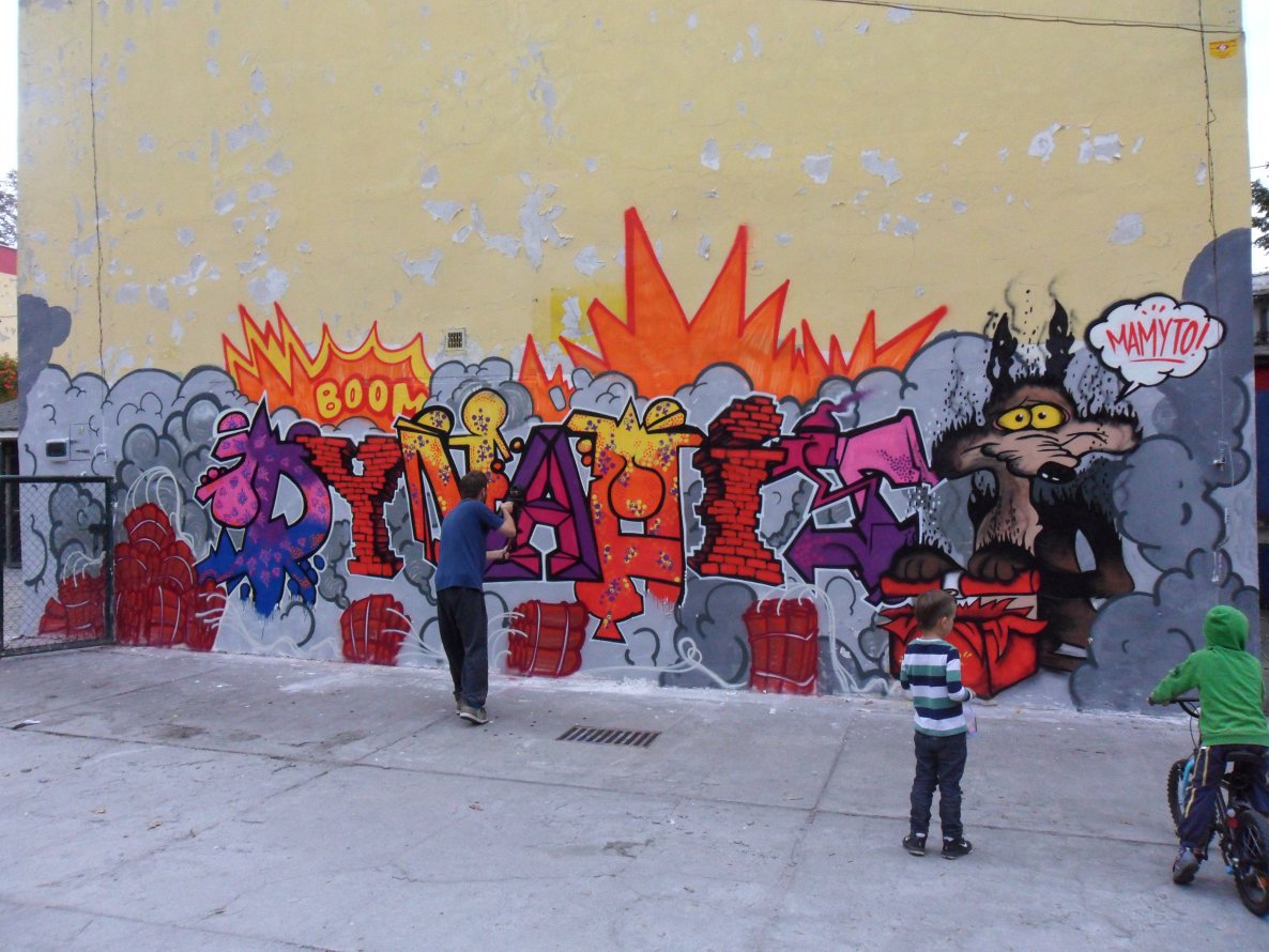 Graffiti Wall - Photo by MACE - Dynamit.Mace.Webski.Mor.Pan, Tekturka (2011)