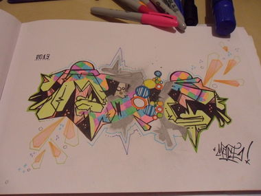 Graffiti Sketch - Photo by MACE - Mace.Kotlina, Cru (2013)