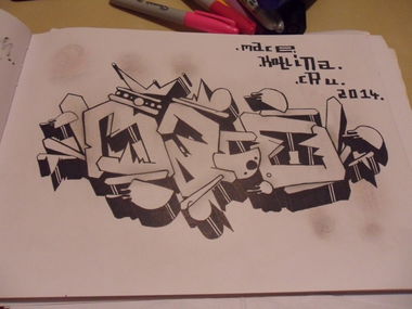 Graffiti Sketch - Photo by MACE - Mace.Kotlina, Cru (2014)