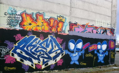 Graffiti Wall - Photo by MADAFAKA - Hall, Ak, PENNERS