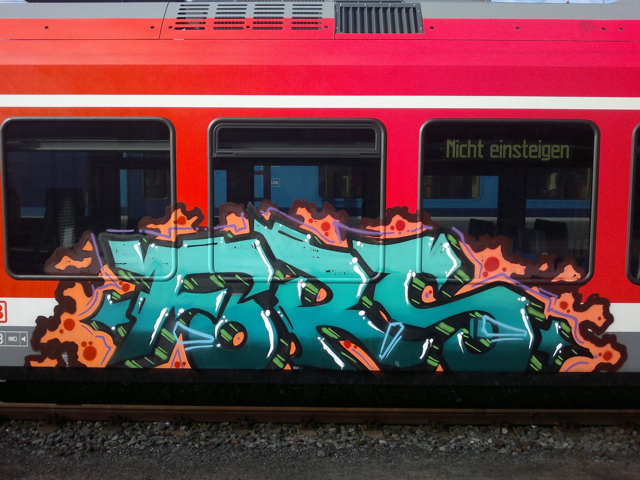 Graffiti Train - Photo by MADAFAKA