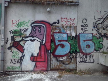 Graffiti Bombing - Photo by MAERONE - maer, i, make (2013)