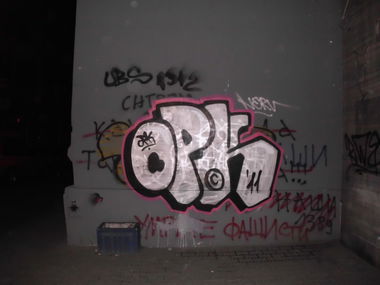Graffiti Bombing in Novi Sad - Photo by MAERONE - ork-maer, rws, ubs (2011)