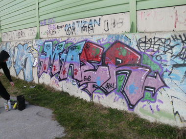 Graffiti Wall in Novi Sad - Photo by MAERONE - maer, one (2014)