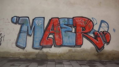 Graffiti Bombing in Novi Sad - Photo by MAERONE (2013)