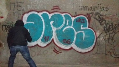 Graffiti Bombing in Novi sad - Photo by MAERONE (2017)