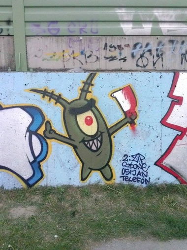 Graffiti Wall in Novi sad - Photo by MAERONE (2017)