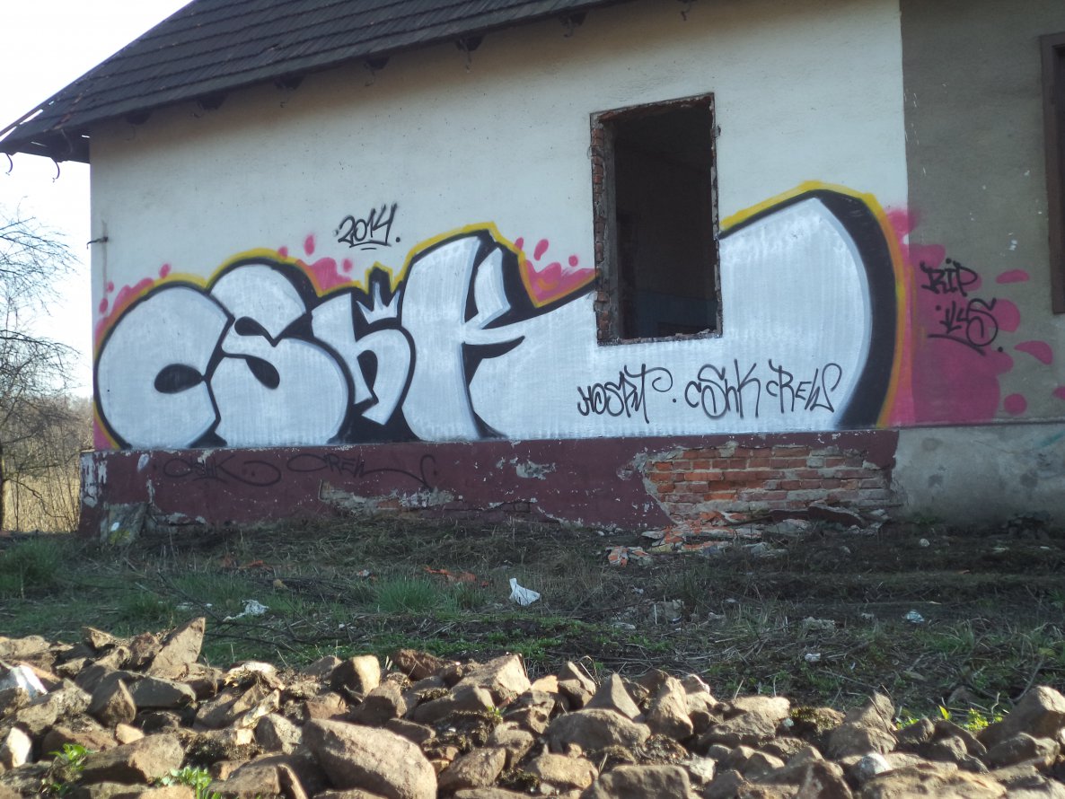 Graffiti Wall - Photo by MAJSTER - CSHK, HOSPIT, HSPT (2014)