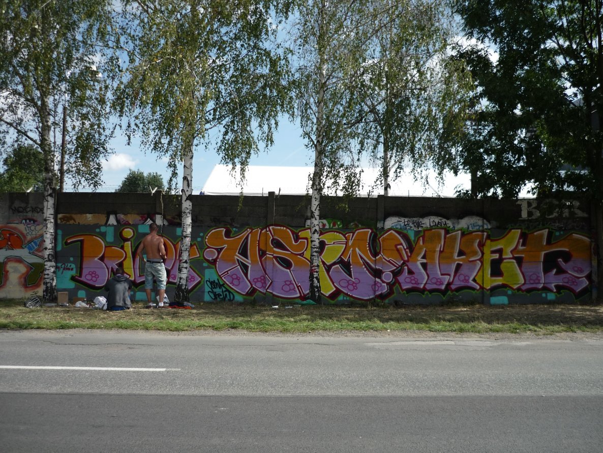 Graffiti Wall - Photo by MAJSTER - BRICK, HSPT, AKET (2014)