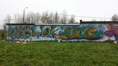 Graffiti Wall - Photo by MAJSTER - JUKS, BRICK, HSPT (2014)