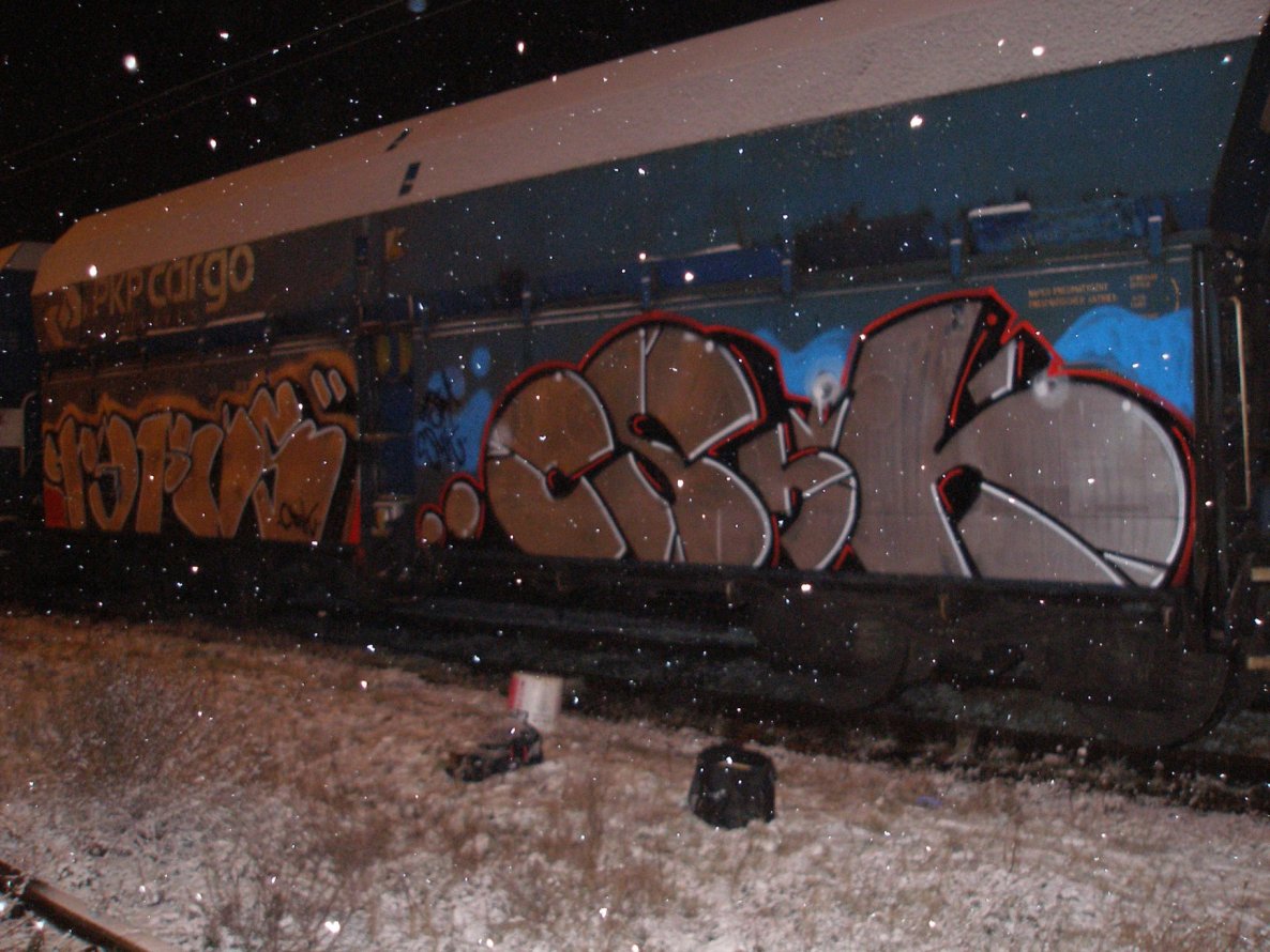 Graffiti Train - Photo by MAJSTER - TYFUS, CSHK, HSPT (2015)