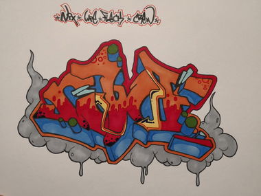 Graffiti Sketch - Photo by MAKS - NWF, Nix, wie (2018)