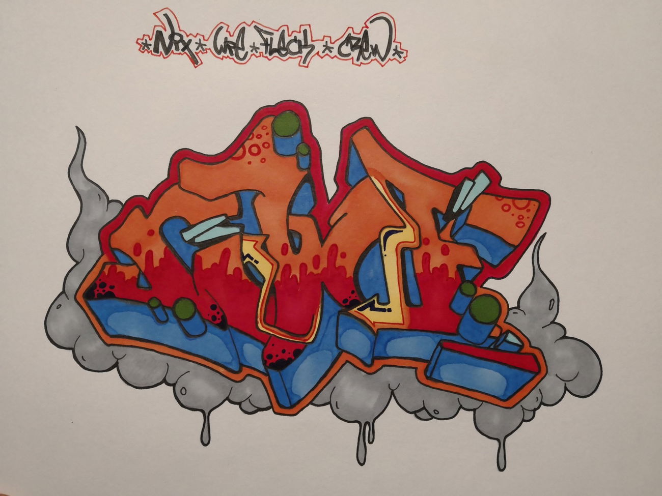 Graffiti Sketch - Photo by MAKS - NWF, Nix, wie (2018)