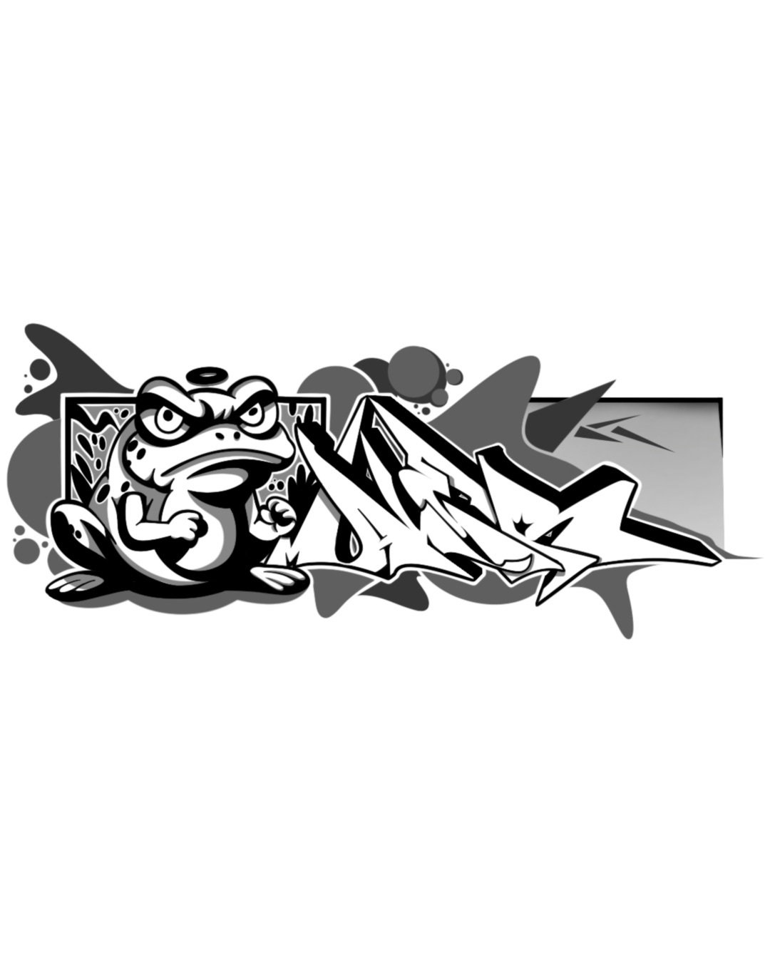 Graffiti Wall - Photo by MALER - sketch, digital (2025)