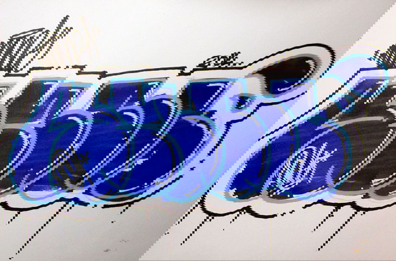 Graffiti Sketch in Pego - Photo by MANIONE - THROW, UP, POMPA (2014)