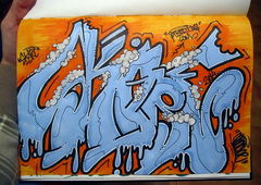 Graffiti Sketch in Pego - Photo by MANIONE - Skare (2014)