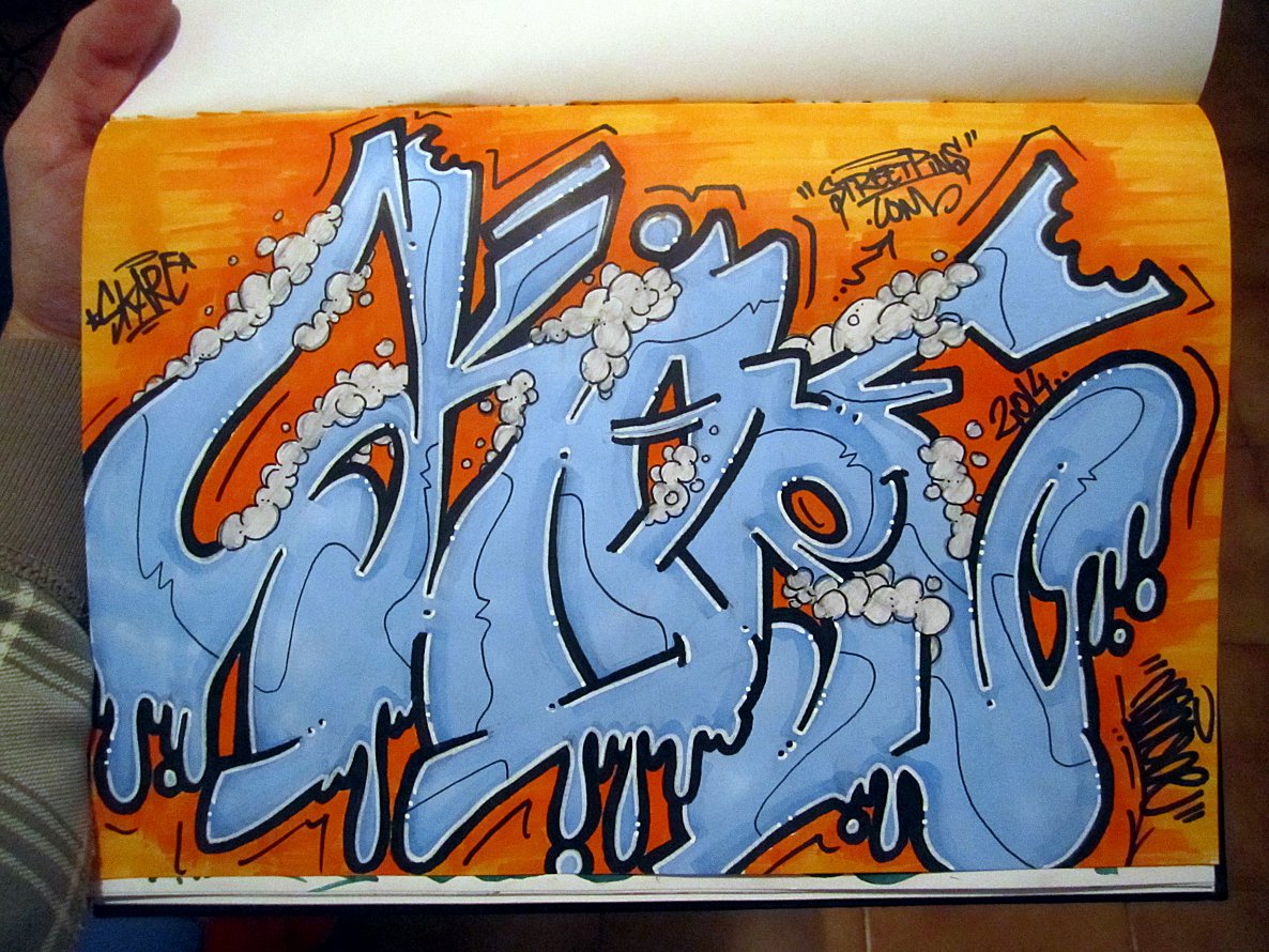 Graffiti Sketch in Pego - Photo by MANIONE - Skare (2014)