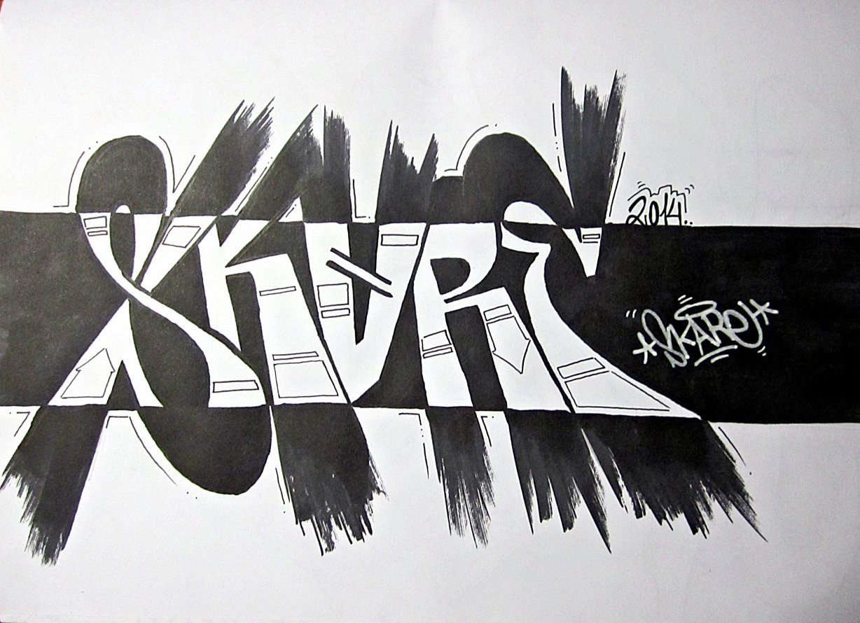 Graffiti Sketch in Pego - Photo by MANIONE (2014)