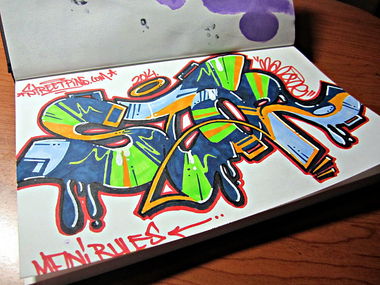 Graffiti Sketch in Pego - Photo by MANIONE - stor, sketch, mani (2014)