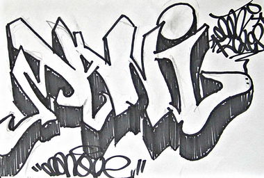 Graffiti Sketch - Photo by MANIONE - mani, manione (2014)