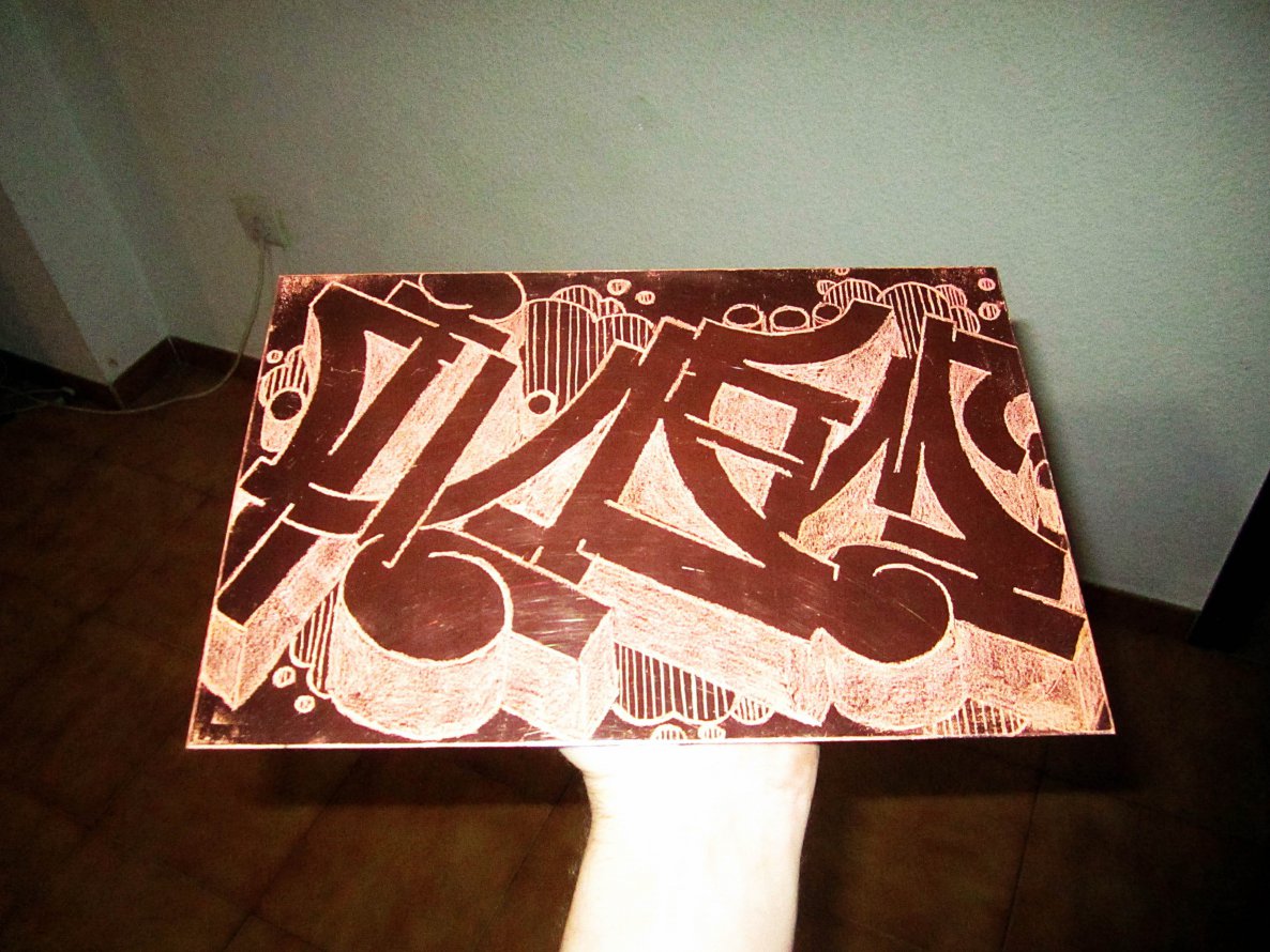 Graffiti Artwork - Photo by MANIONE - mani, manione, copperplate (2014)